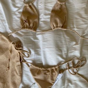 BoutineLA bikini and wrap skirt